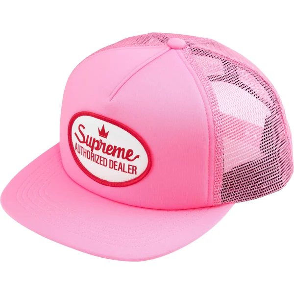 Supreme Authorized Mesh Back 5-Panel - Pink (front)