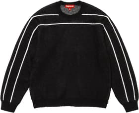 Supreme Back Stripe Sweater Black
