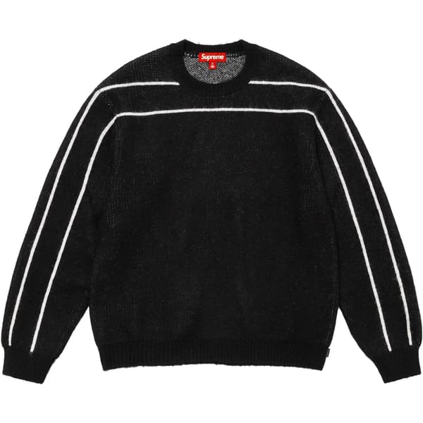 Supreme Back Stripe Sweater - Black (front)