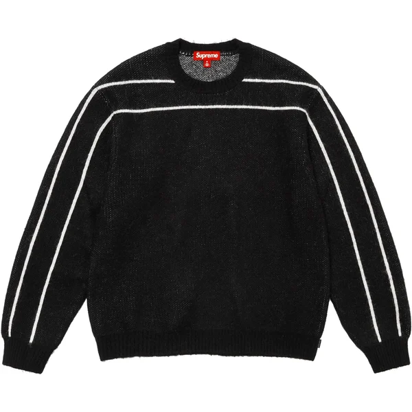 Supreme Back Stripe Sweater - Black (front)