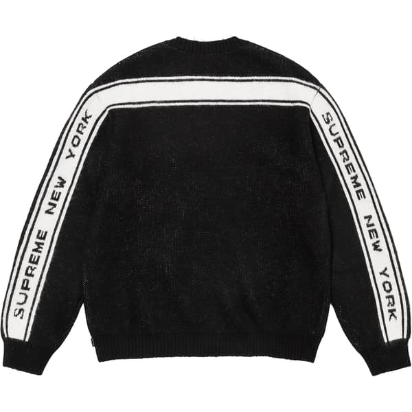 Supreme Back Stripe Sweater - Black (front)