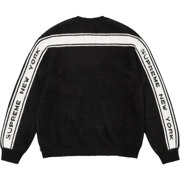 Supreme Back Stripe Sweater - Black (front)