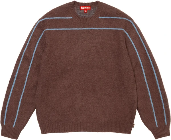 Supreme Back Stripe Sweater - Brown (front)