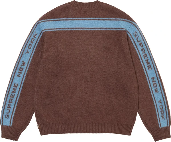Supreme Back Stripe Sweater - Brown (front)