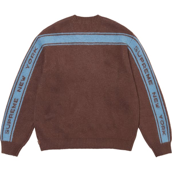 Supreme Back Stripe Sweater - Brown (front)