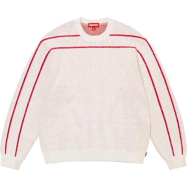 Supreme Back Stripe Sweater - White (front)