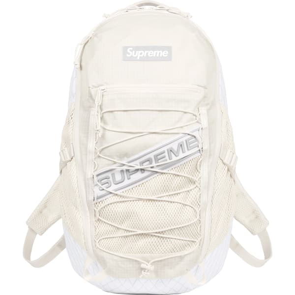 Supreme Backpack - White (front)