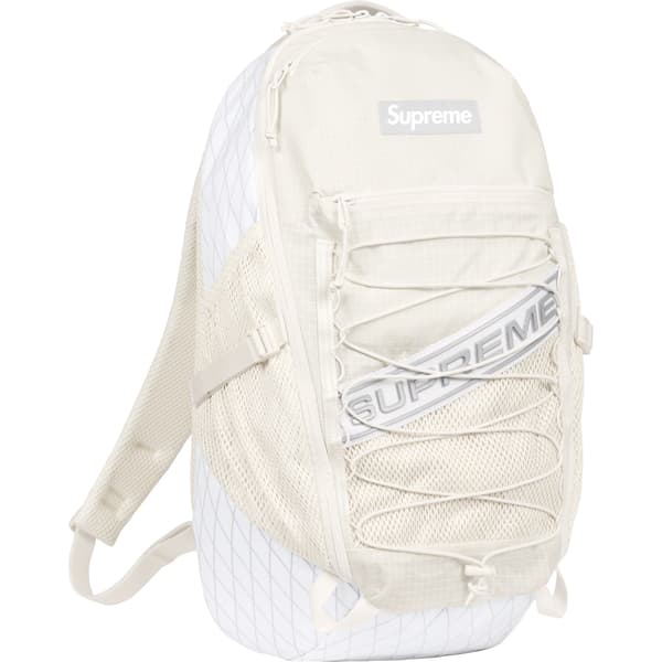 Supreme Backpack - White (front)
