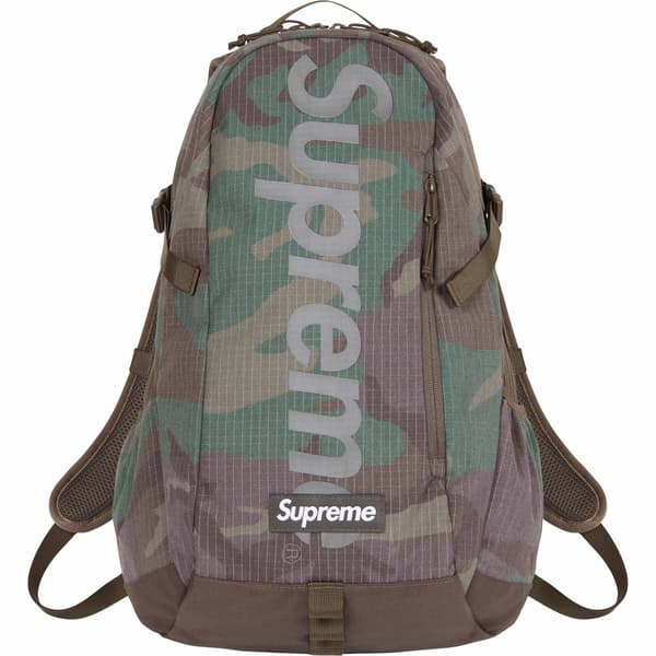 Supreme Backpack - Woodland Camo (front)