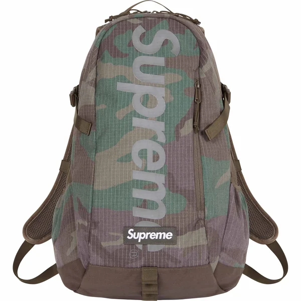 Supreme Backpack - Woodland Camo (front)