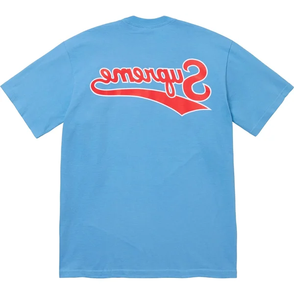 Supreme Backwards Tee - Bright Blue (front)