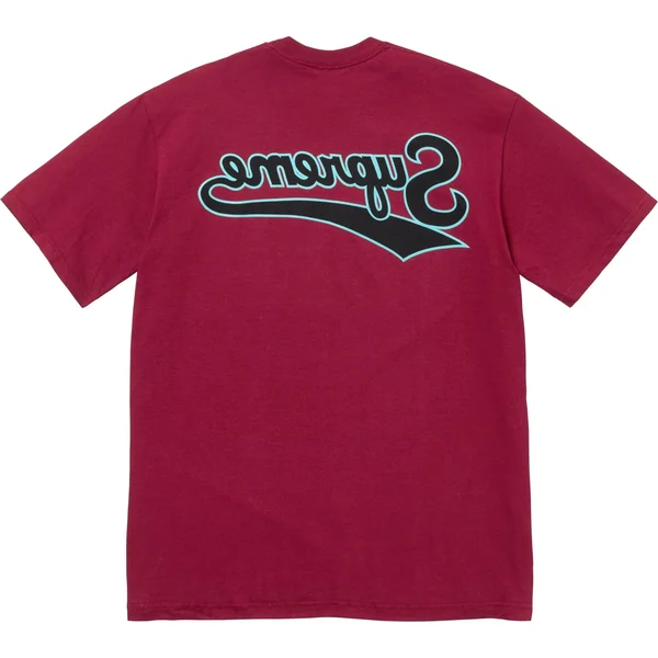Supreme Backwards Tee - Cardinal (front)