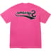 Supreme Backwards Tee - Fuchsia (front)