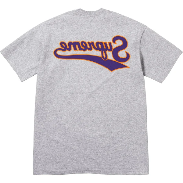 Supreme Backwards Tee - Heather Grey (front)