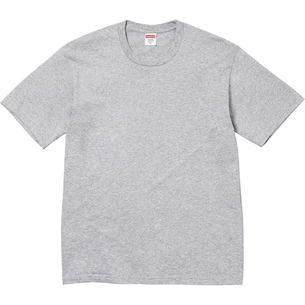 Supreme Backwards Tee - Heather Grey (front)