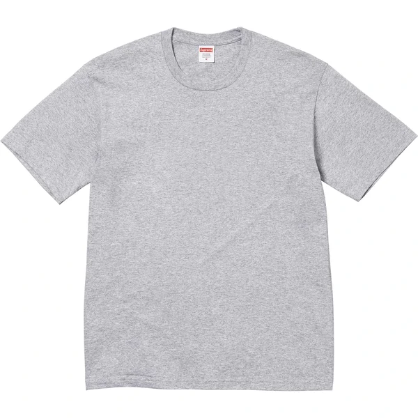 Supreme Backwards Tee - Heather Grey (front)