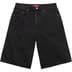 Supreme Baggy Denim Short - Black (front)