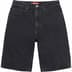 Supreme Baggy Denim Short - Black (front)