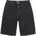 Supreme Baggy Denim Short - Black (front)