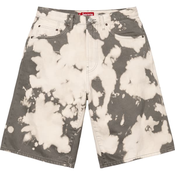 Supreme Baggy Denim Short - Bleached (front)