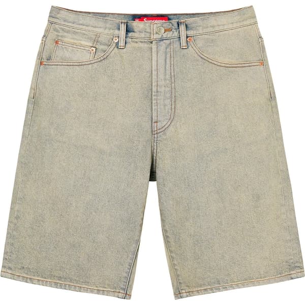 Supreme Baggy Denim Short - Dirty Indigo (front)