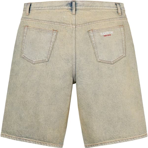 Supreme Baggy Denim Short - Dirty Indigo (front)