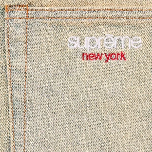 Supreme Baggy Denim Short - Dirty Indigo (front)