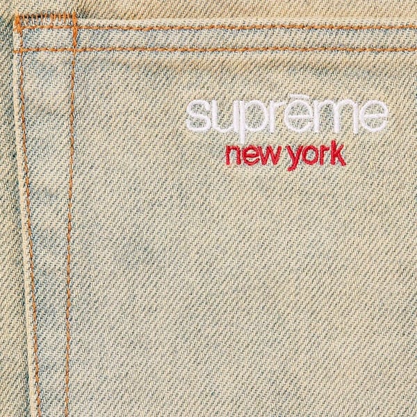 Supreme Baggy Denim Short - Dirty Indigo (front)