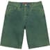 Supreme Baggy Denim Short - Green (front)