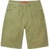 Supreme Baggy Denim Short - Light Olive (front)