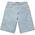 Supreme Baggy Denim Short - Light Washed Indigo (front)
