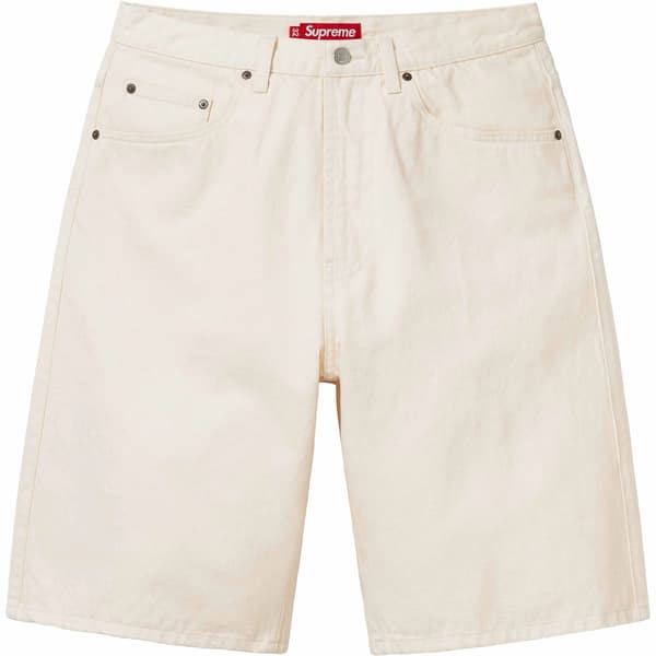 Supreme Baggy Denim Short - Natural (front)