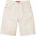Supreme Baggy Denim Short - Natural (front)