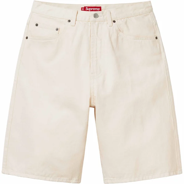Supreme Baggy Denim Short - Natural (front)