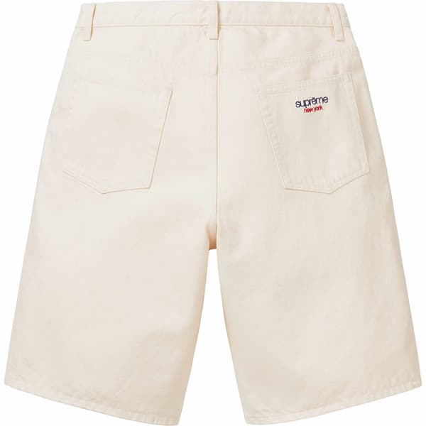 Supreme Baggy Denim Short - Natural (front)