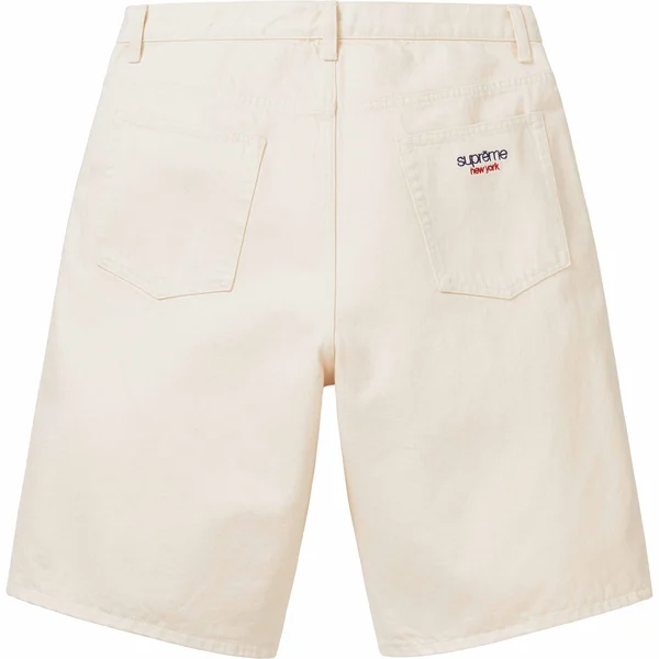 Supreme Baggy Denim Short - Natural (front)