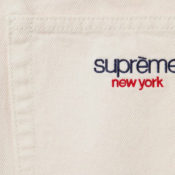 Supreme Baggy Denim Short - Natural (front)