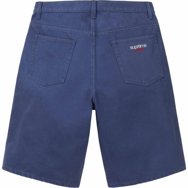 Supreme Baggy Denim Short - Navy (front)