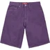 Supreme Baggy Denim Short - Purple (front)