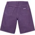 Supreme Baggy Denim Short - Purple (front)