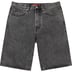 Supreme Baggy Denim Short - Washed Black (front)