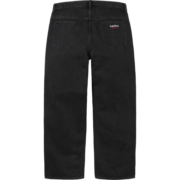 Supreme Baggy Jean - Black (front)