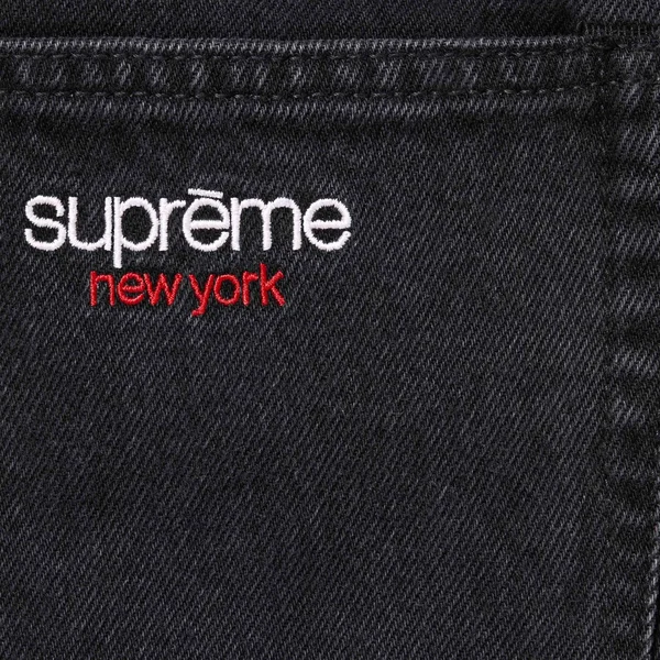 Supreme Baggy Jean - Black (front)