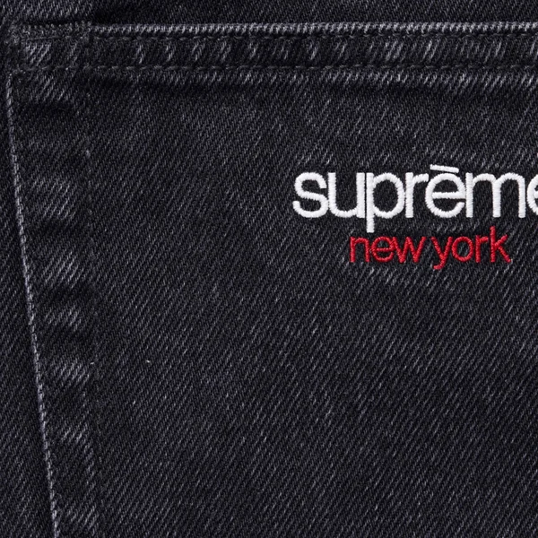 Supreme Baggy Jean - Black (front)