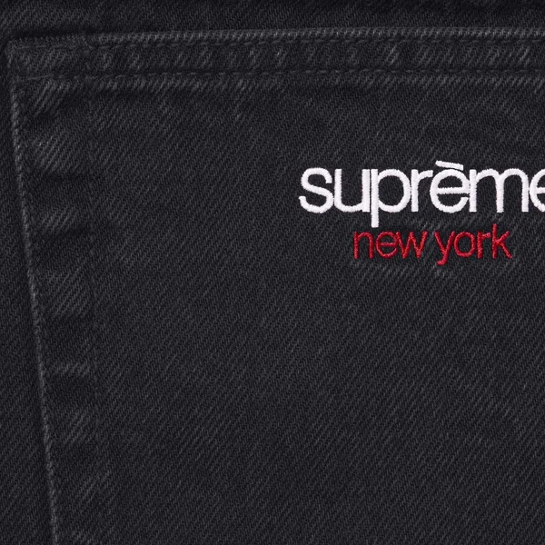 Supreme Baggy Jean - Black (front)