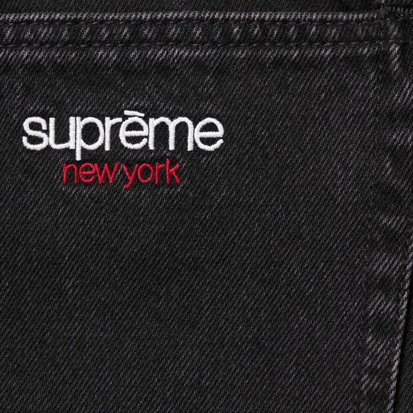 Supreme Baggy Jean - Black (front)