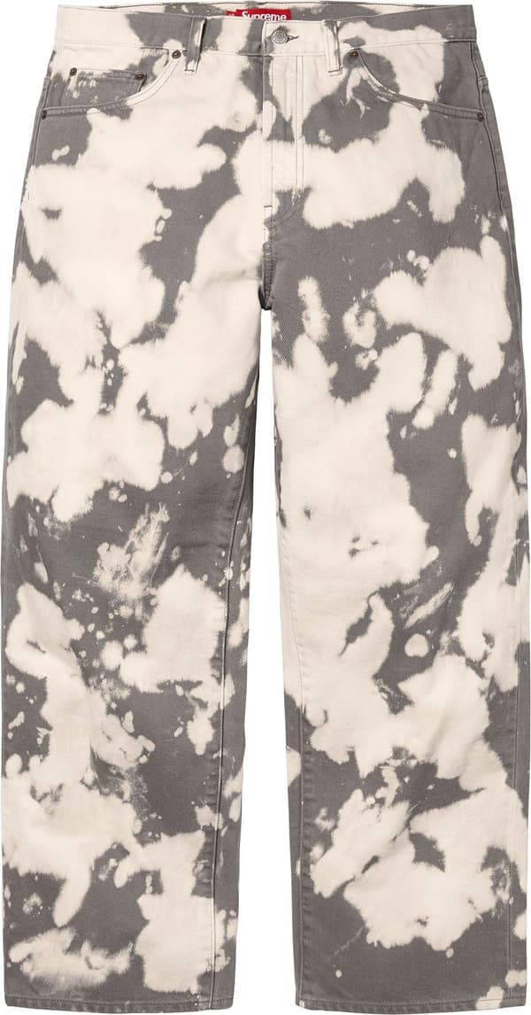 Supreme Baggy Jean - Bleached (front)