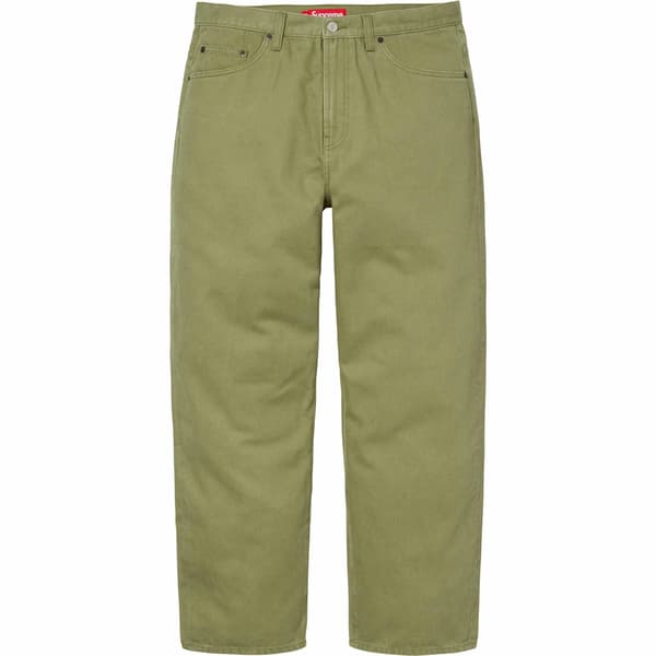 Supreme Baggy Jean - Light Olive (front)