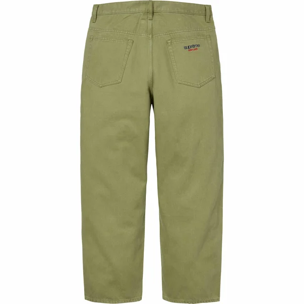 Supreme Baggy Jean - Light Olive (front)