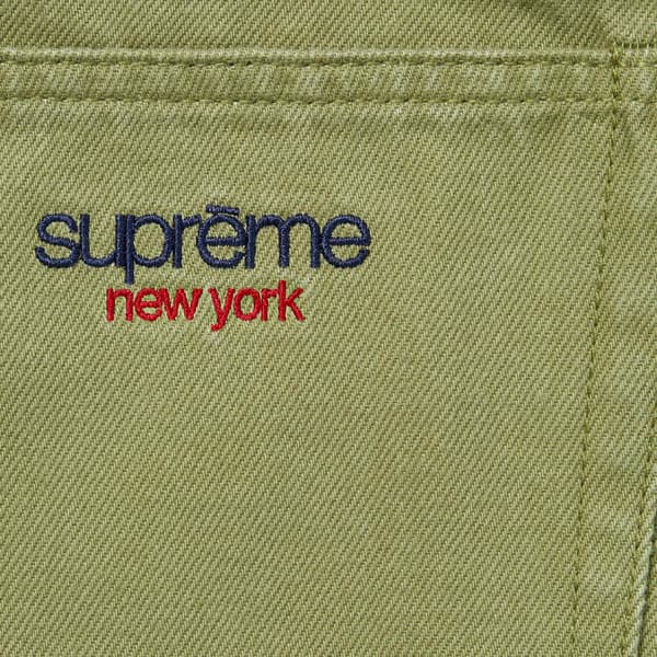 Supreme Baggy Jean - Light Olive (front)